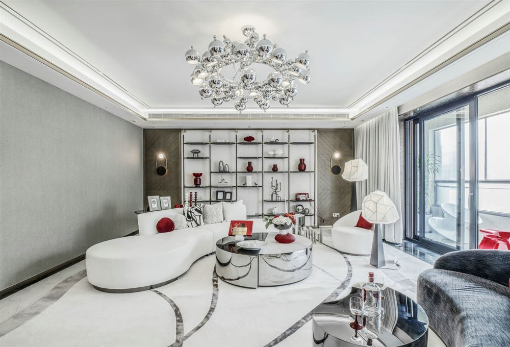 江門市碧桂園&middot;天麓湖輕奢風格三居室裝修案例