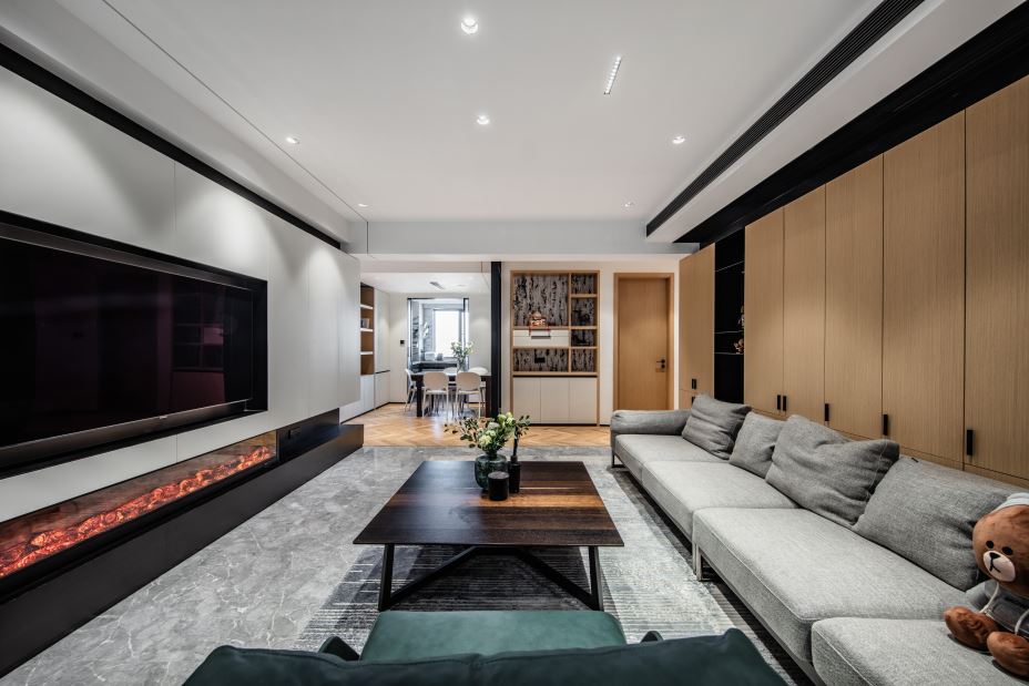 江門市文昌花園現代簡約風格四居室裝修案例