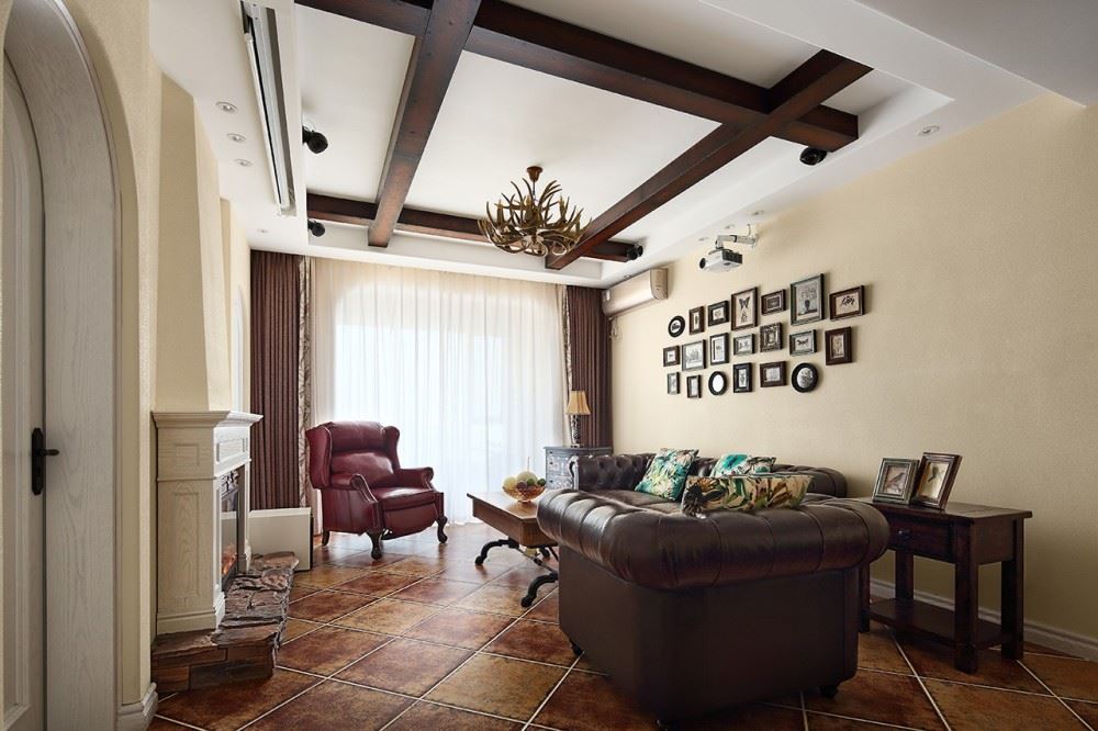 佛山市龍光&middot;天瀛美式風格三居室裝修案例