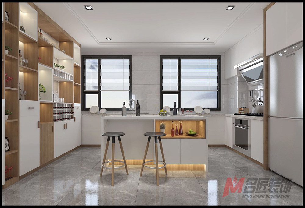 南湖花園別墅360平米北歐風(fēng)格裝修案例-廚房 南湖花園別墅360平米北歐風(fēng)格裝修案例-廚房