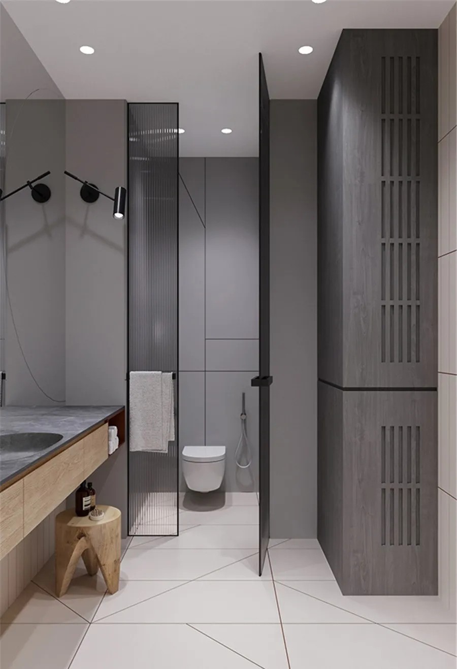 現代原木風格家裝設計室內裝修效果圖-衛生間 現代原木風格家裝設計室內裝修效果圖-衛生間