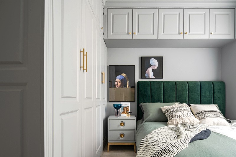 簡歐輕奢風(fēng)格室內(nèi)家裝案例效果圖-臥室