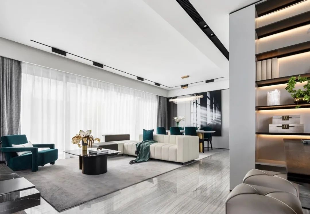 現代輕奢風格室內設計家裝案例-客廳 現代輕奢風格室內設計家裝案例-客廳