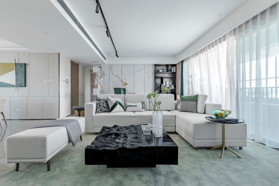 江門市嶺江一品輕奢風格四居室裝修案例