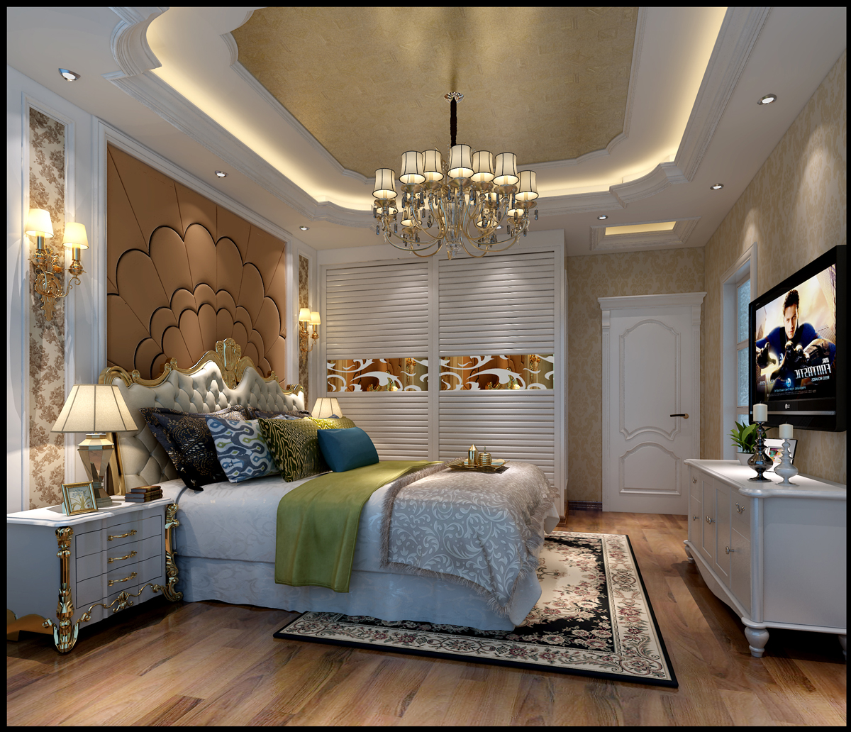 佛山市海倫堡菁華府歐式風格三居室裝修案例