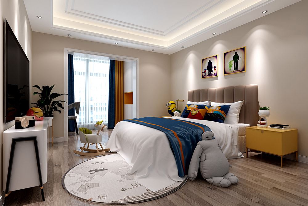 昭通市鳳凰鎮(zhèn)家屬區(qū)歐式風(fēng)格復(fù)式裝修案例