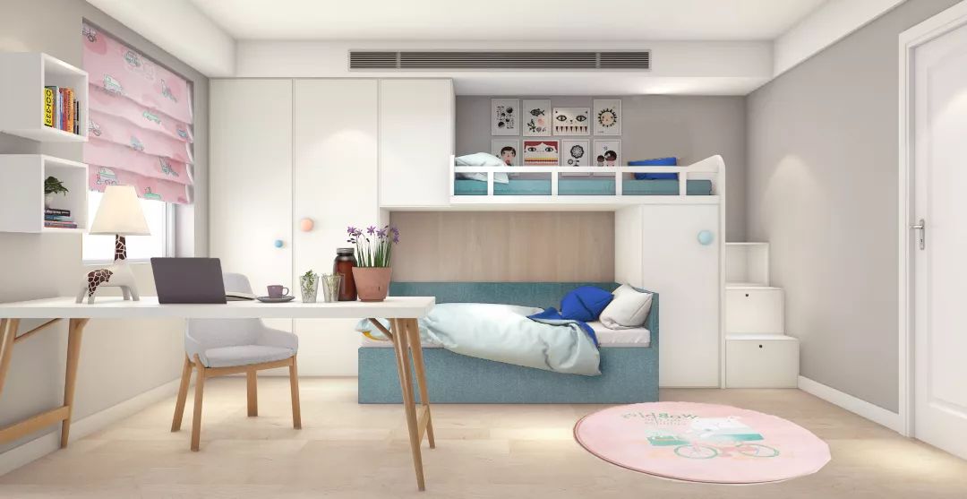 北歐原木風格室內設計家裝案例-兒童房 北歐原木風格室內設計家裝案例-兒童房