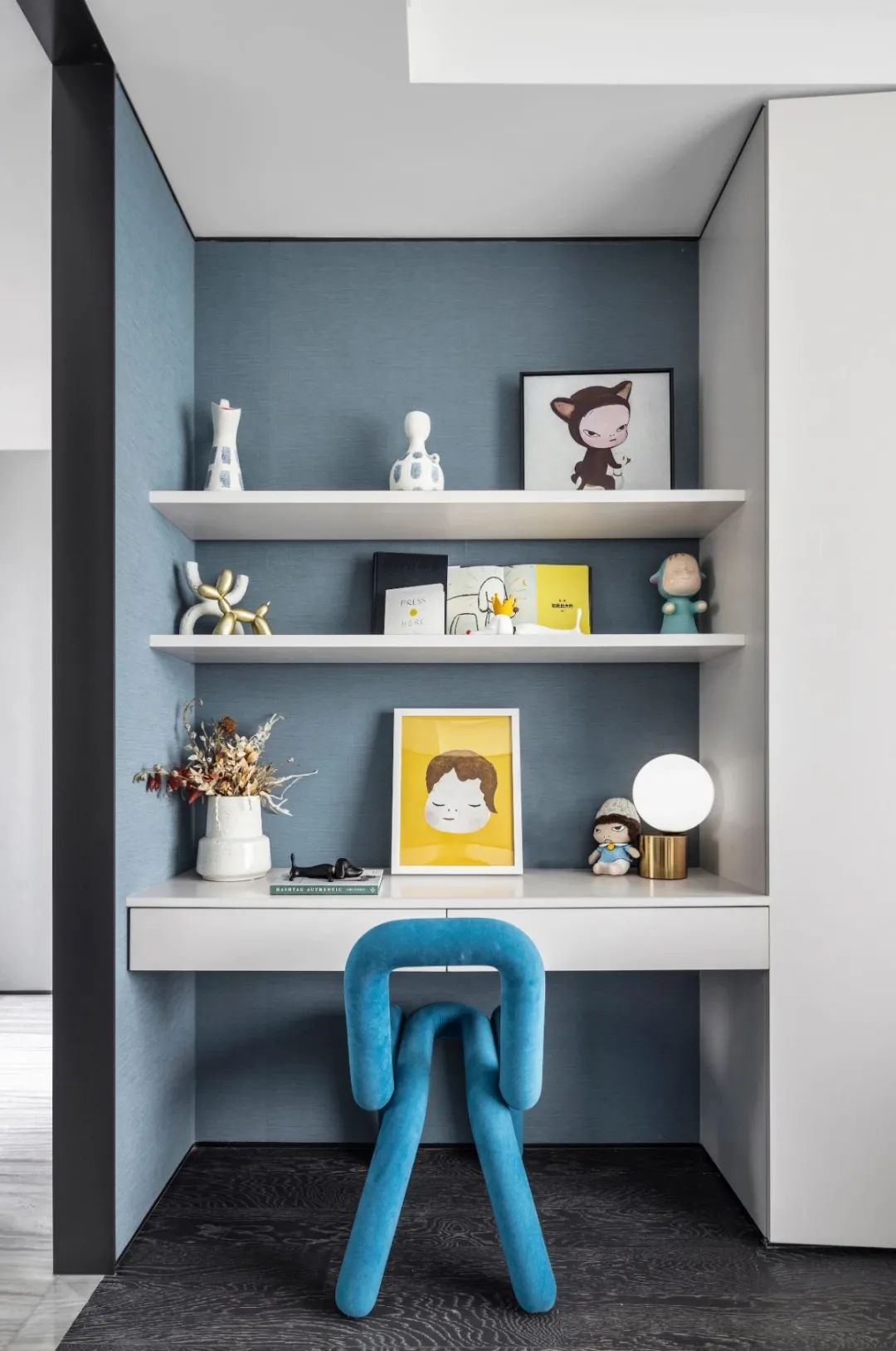 現代輕奢風格室內設計家裝案例-書桌 現代輕奢風格室內設計家裝案例-書桌