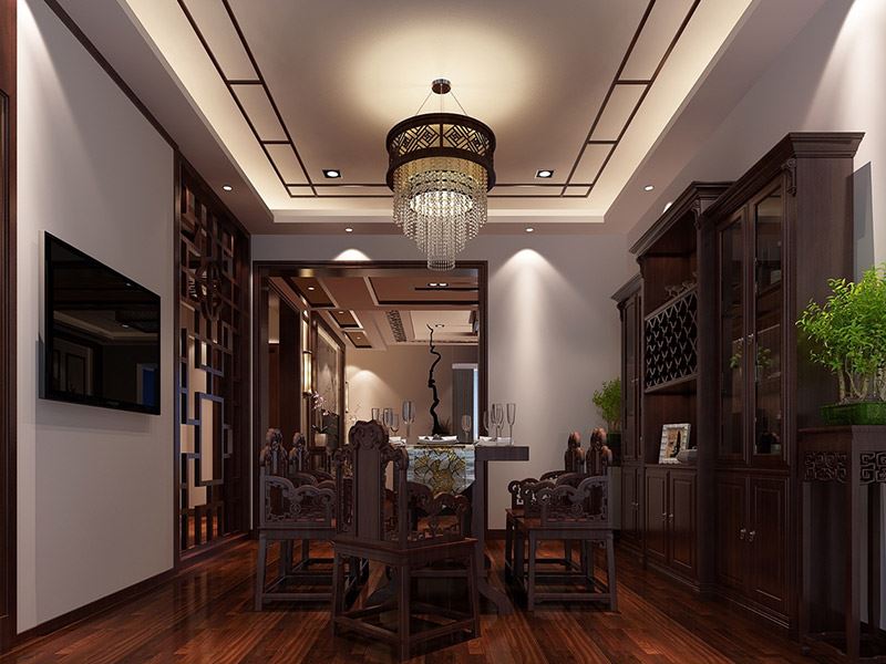 曲靖市麟翠苑新古典風格四居室裝修案例