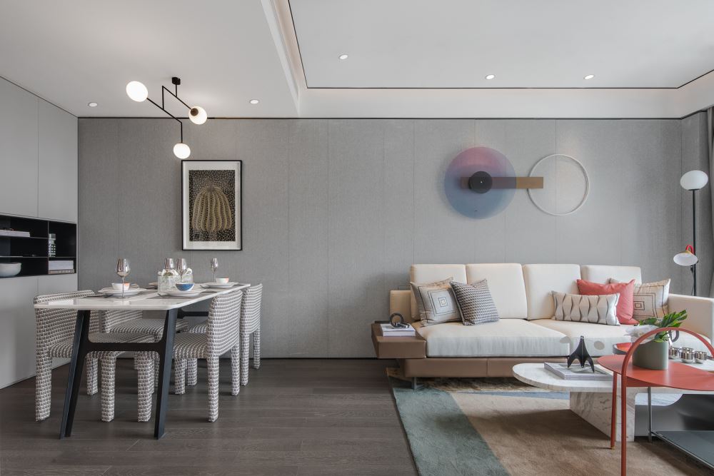 佛山市龍光&middot;天瀛現代風格三居室裝修案例