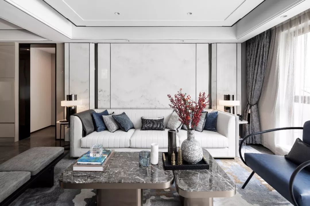 新中式風格家裝設計別墅裝修效果圖-客廳 新中式風格家裝設計別墅裝修效果圖-客廳