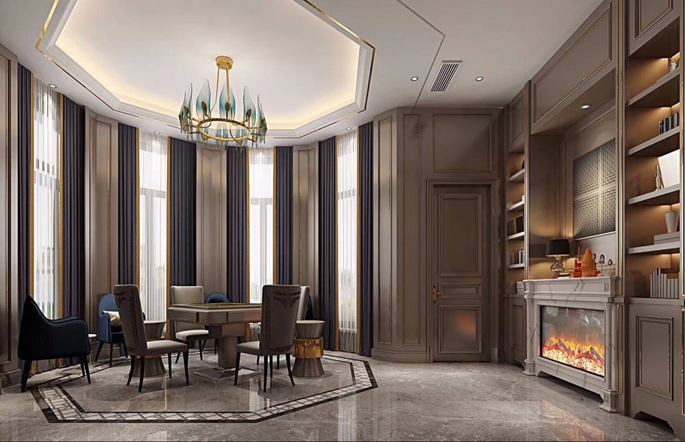 佛山市保利時代天珀輕奢風格別墅裝修案例