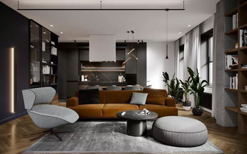 昭通市鳳凰鎮(zhèn)家屬區(qū)北歐風(fēng)格三居室裝修案例