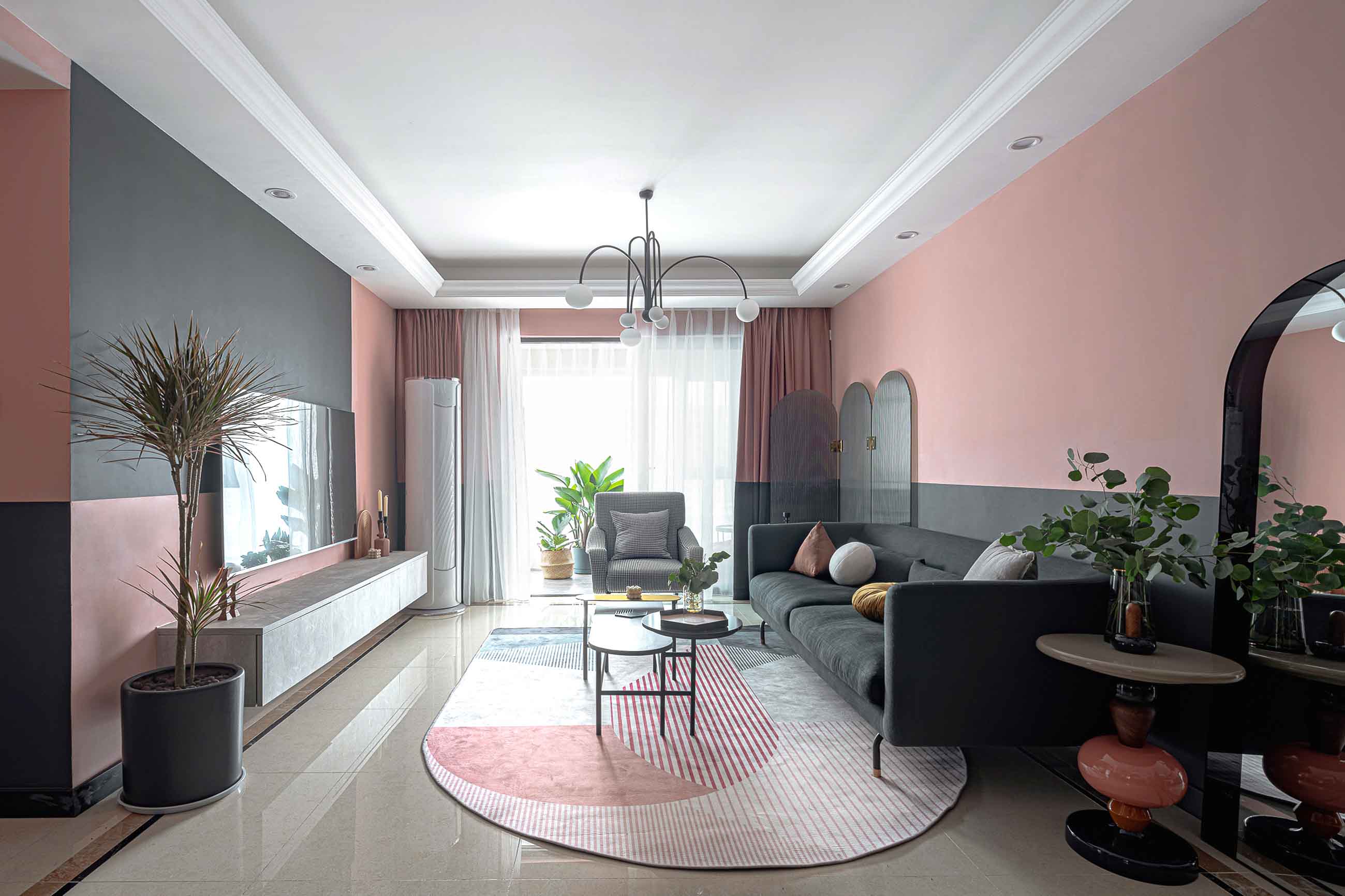 北歐風格室內家裝案例效果圖-客廳電視背景墻 北歐風格室內家裝案例效果圖-客廳電視背景墻