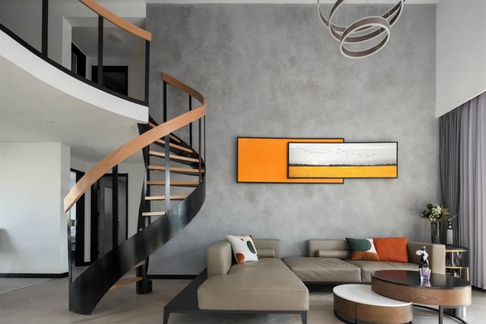 清遠市勝利雅苑現代簡約風格復式裝修案例