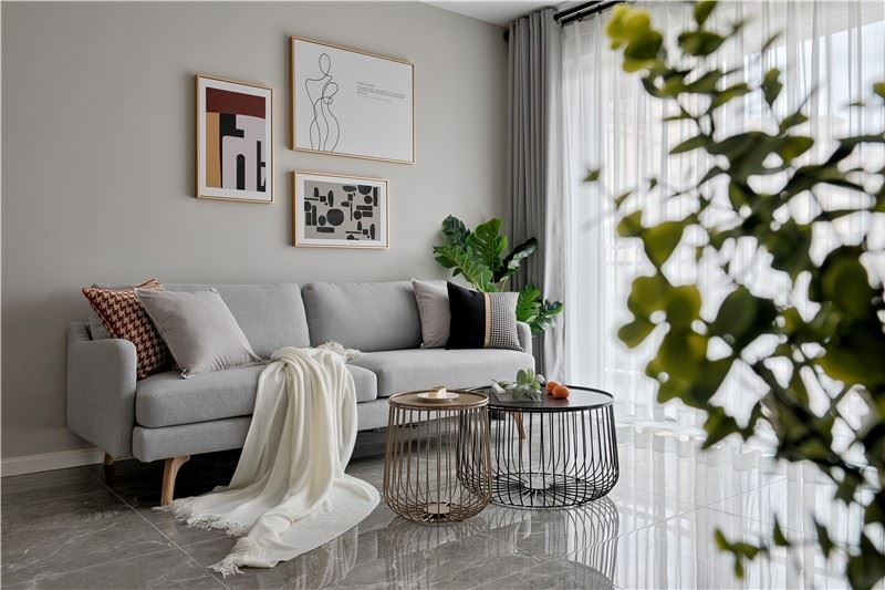 江門市陽光新城北歐風格三居室裝修案例