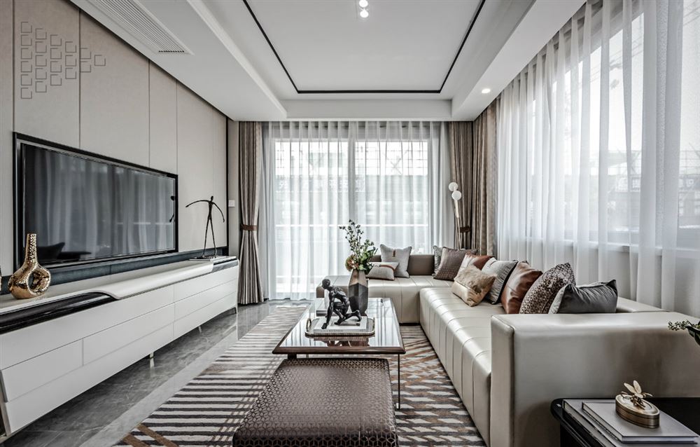 佛山市碧桂園&middot;嶺南盛世輕奢風格四居室裝修案例