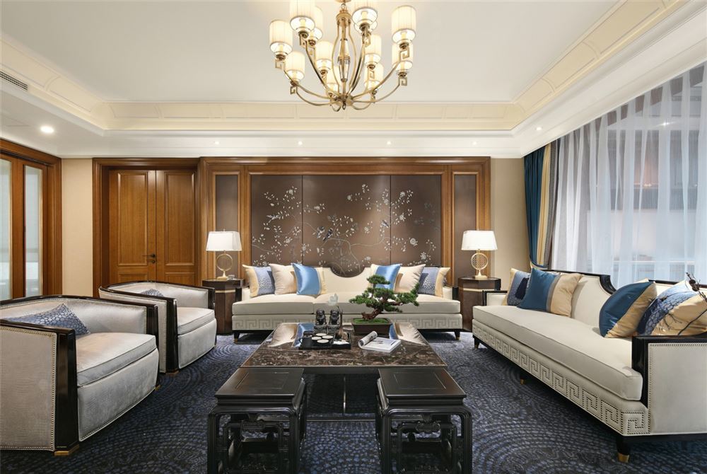 楚雄彝族自治州碧桂園(元謀)新中式風(fēng)格平層裝修案例