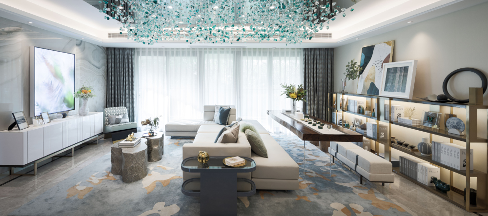 現(xiàn)代輕奢風(fēng)格室內(nèi)設(shè)計家裝案例-客廳 現(xiàn)代輕奢風(fēng)格室內(nèi)設(shè)計家裝案例-客廳