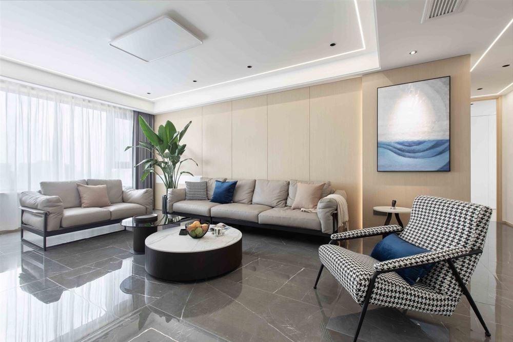 江門市美的公園天下現代簡約風格四居室裝修案例