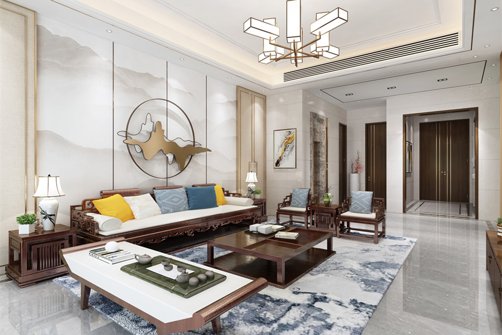 江門(mén)301平米以上新中式風(fēng)格家裝設(shè)計(jì)案例