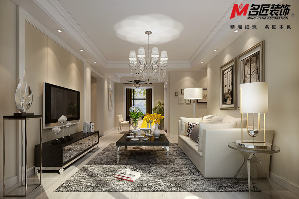 合肥市龍湖&middot;車橋新界現(xiàn)代簡約風(fēng)格三居室裝修案例