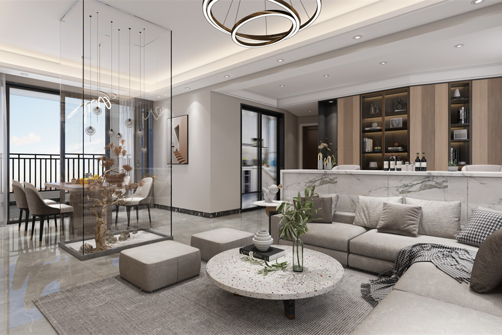 中山市翠怡花園現代簡約風格三居室裝修案例