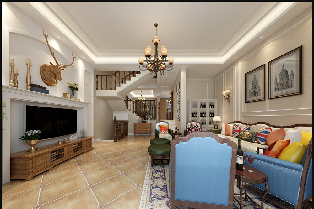 桂林201-300平米北歐風格長島16區(qū)家裝設(shè)計效果圖