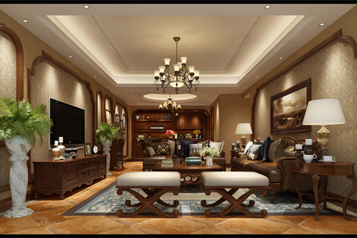 梧州市半島閣新中式風(fēng)格別墅裝修案例