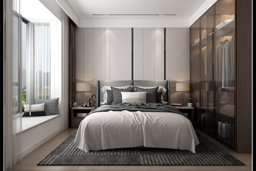 玉林市美家園現代簡約風格三居室裝修案例