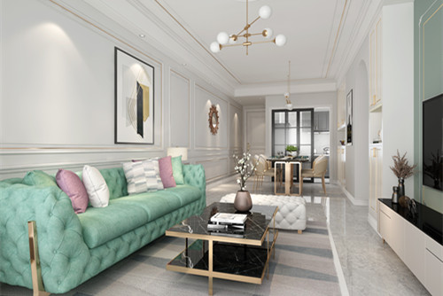 玉林201-300平米美式風格室內裝修設計案例