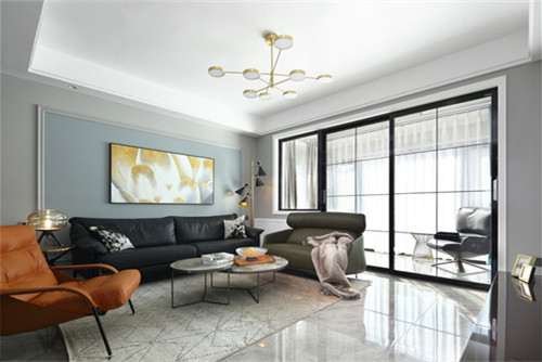 德陽市國稅局家屬區(羅江)現代簡約風格三居室裝修案例