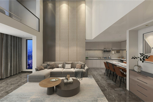 德陽市力創(chuàng)巴黎之春現代簡約風格三居室裝修案例