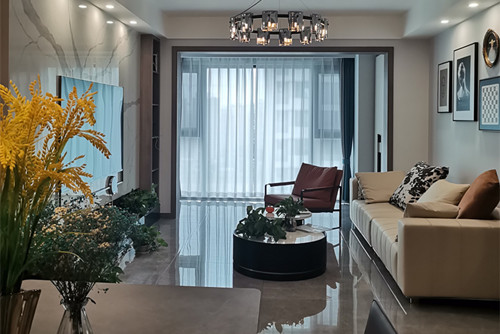 德陽市蒼海小區現代簡約風格三居室裝修案例