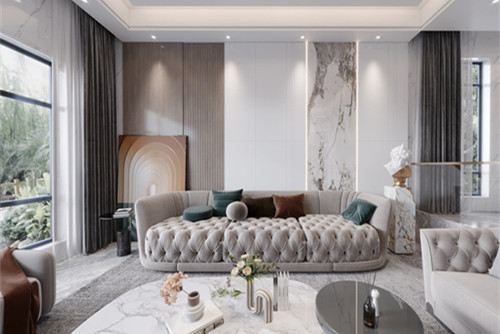 陽江201-300平米美式風格香江半島家裝設計效果圖