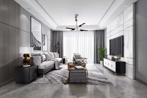 江門市恩平繁星小鎮(zhèn)現(xiàn)代風(fēng)格三居室裝修案例