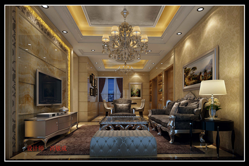 茂名市城市時代廣場新中式風格別墅裝修案例