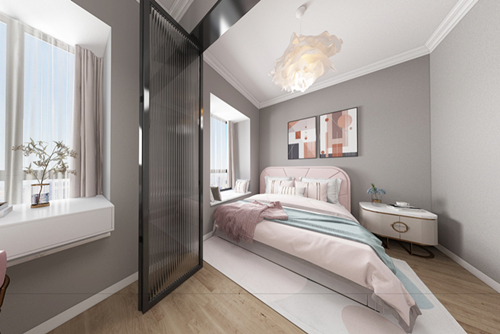 廣州市德政中路小區現代簡約風格二居室裝修案例