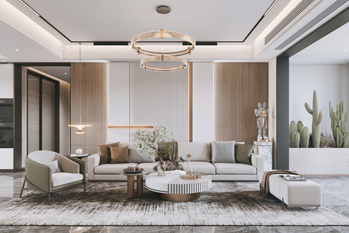 江門市東方明珠現代風格三居室裝修案例