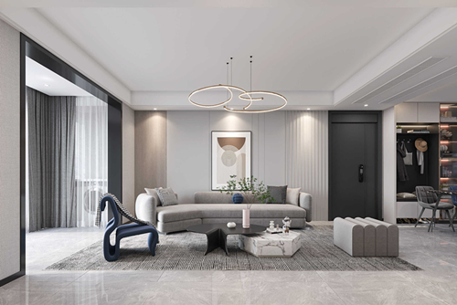 淮安市東方佳苑現代簡約風格三居室裝修案例