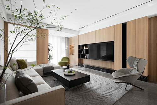 江門市德信園現代風格三居室裝修案例