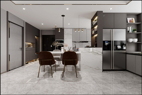 佛山市泰豐千璽灣現代風格三居室裝修案例