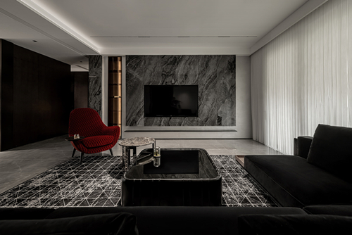 中山市富都花園現代風格三居室裝修案例