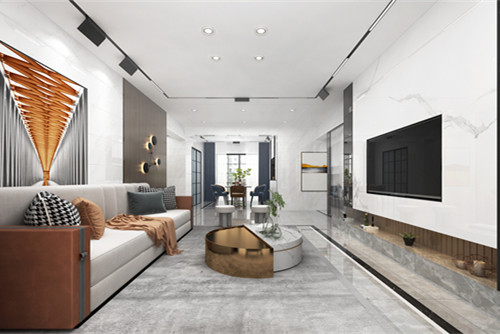 中山市森美時代花園輕奢風格五居室裝修案例