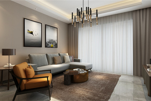 中山市華炬瓏玥壹號現代簡約風格三居室裝修案例