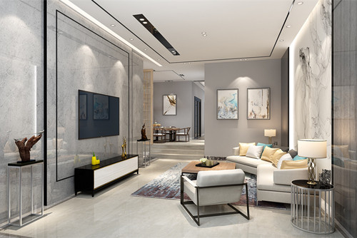 中山市君蘭豪庭新中式風格別墅裝修案例