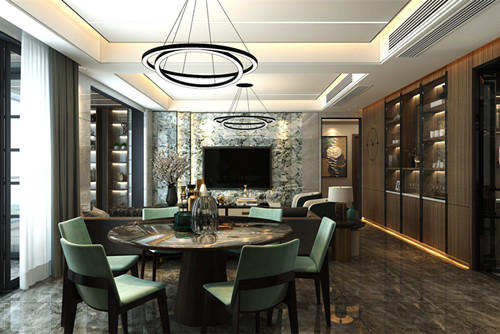 中山市阜城西路小區(qū)現(xiàn)代簡約風(fēng)格四居室裝修案例