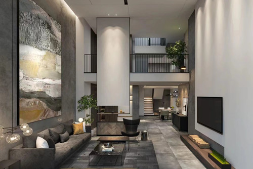 潮州市庵埠亨利北路工行宿舍現代簡約風格別墅裝修案例