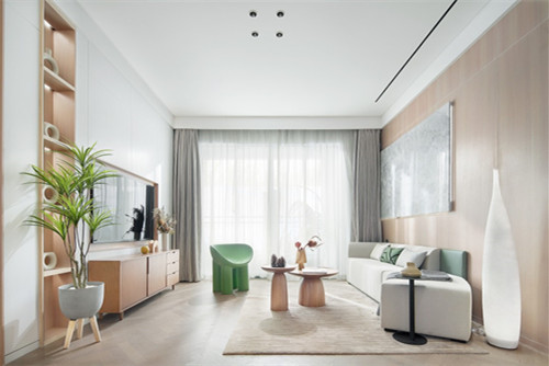 江門市幸福新村北歐風格三居室裝修案例