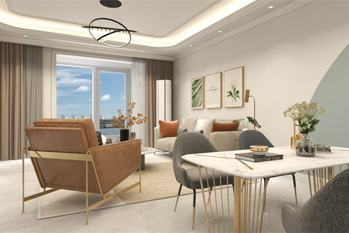 海口市都市森林現代簡約風格三居室裝修案例